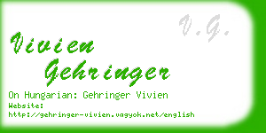 vivien gehringer business card